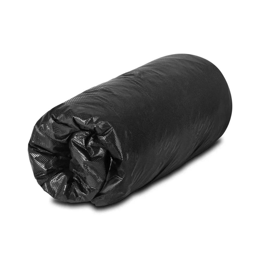 Einweg-Kunststofffolie mit elastischem Band schwarz