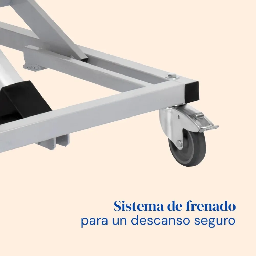 Elektrisch verstellbares Krankenhausbett mit Hubwagen und viskoelastischer Matratze Professional V3 - 105x200 cm