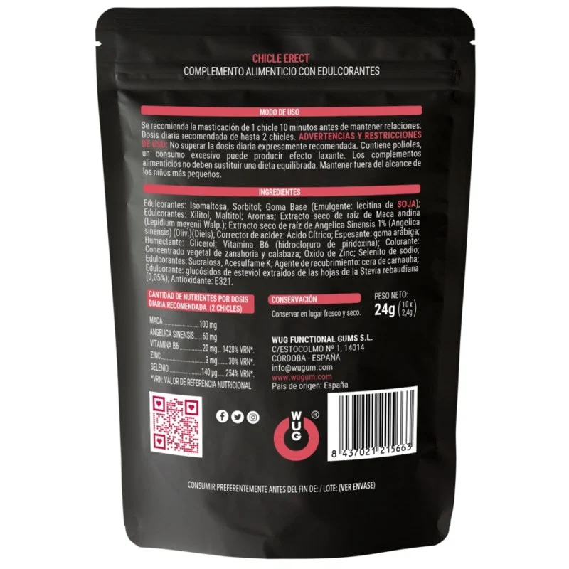 ERECT WUG Gummibärchen – Natürliche Potenz und Erektion