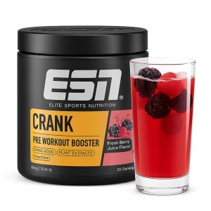 ESN Crank Booster 380g Muskelaufbau Fresh Berry Juice