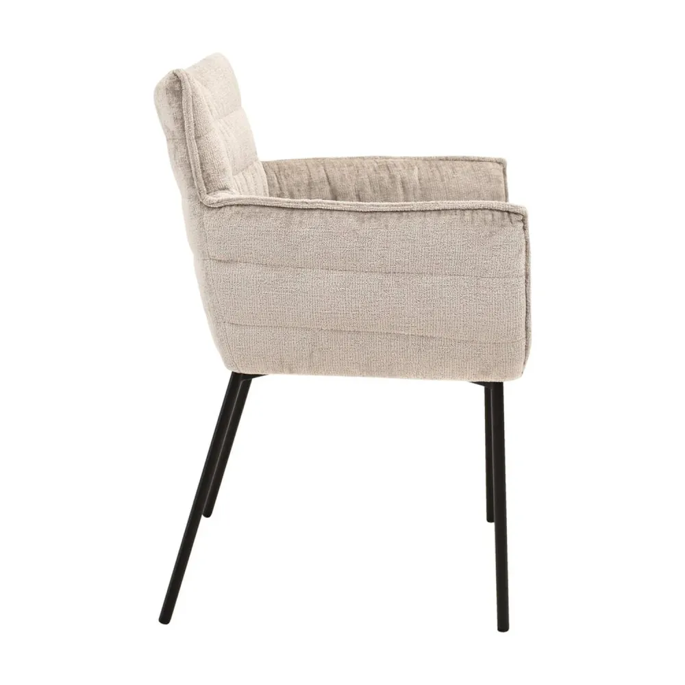 Esszimmerstuhl Goos - Grau/Beige