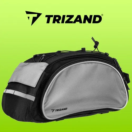Fahrradtasche mit Reißverschluss und Reflektoren