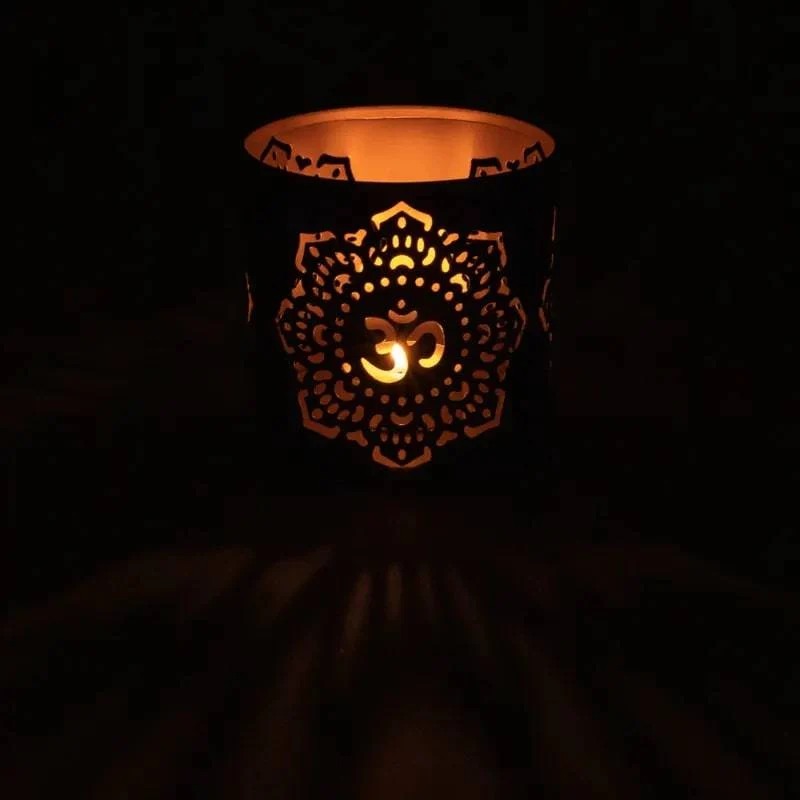 Fair Trade Teelichthalter OM Mandala