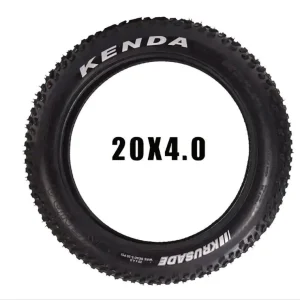 2x Fatbike Reifen KENDA Krusade 20x4 Zoll Reifen Set, Fat Bike Mantel Set Schwarz