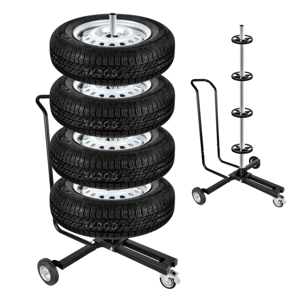 Felgenbaum Alu fahrbar schwarz 225er Reifen 4 Reifen max 100 Kg mit Bremse