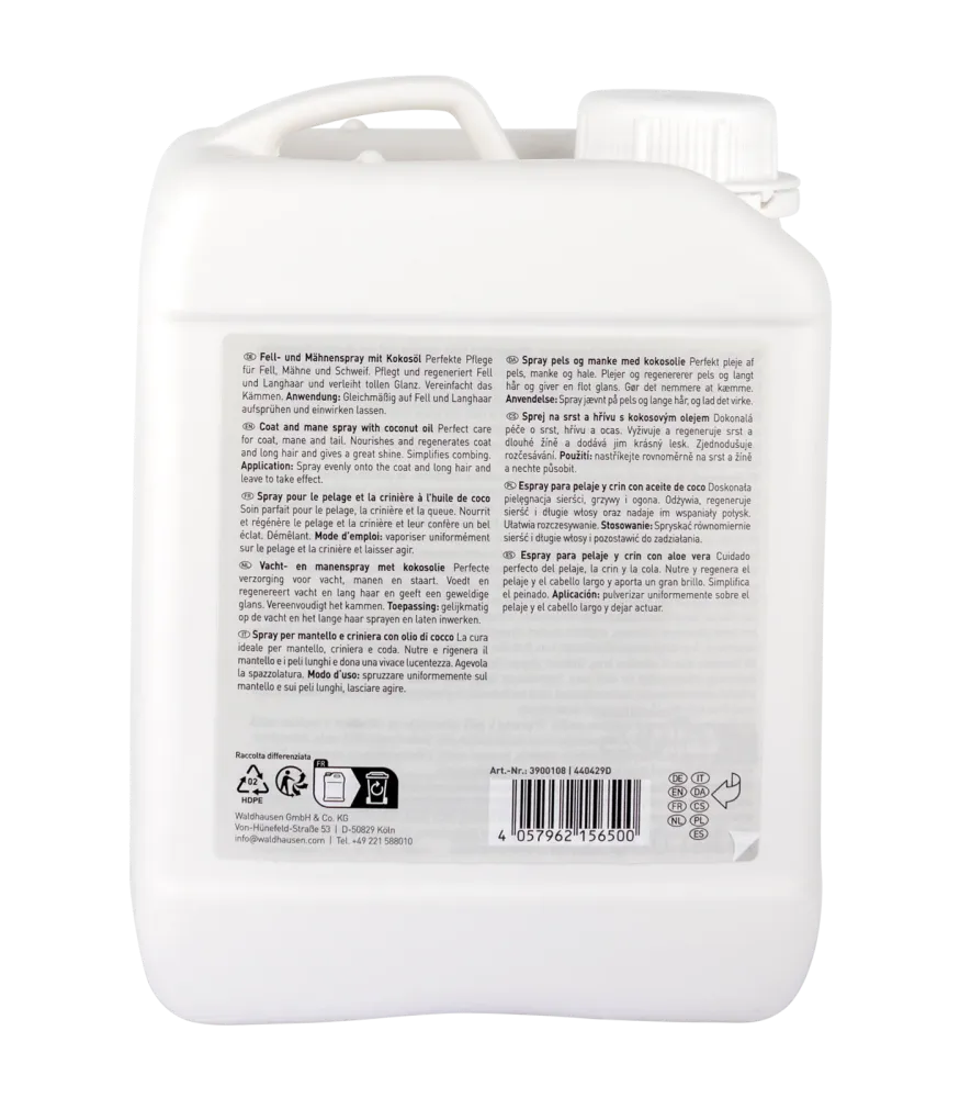 Fell- und Mähnenspray mit Aloe Vera, 2500 ml
