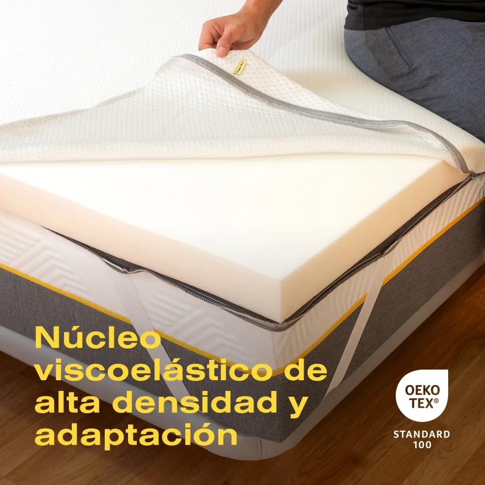 Ferlex - Topper Matratze Elion aus 7 cm viskoelastischem Schaum - 160x200 cm