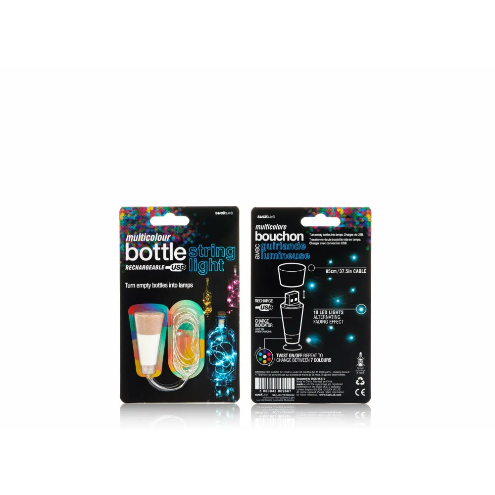 Flaschenlicht Lichterkette bunt - Multicolour Bottle String Light