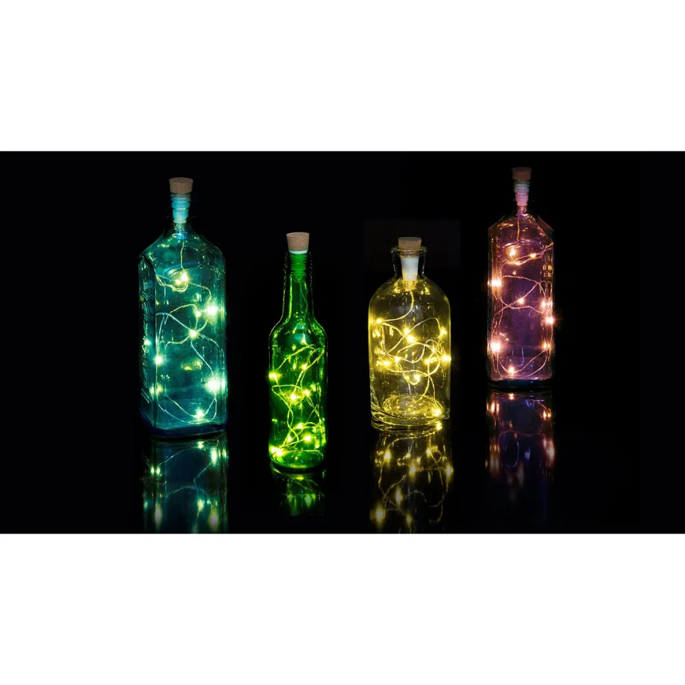 Flaschenlicht Lichterkette bunt - Multicolour Bottle String Light