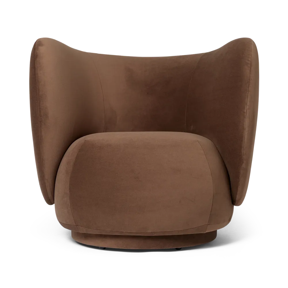 Fotel RICO LOUNGE Rich Velvet braun