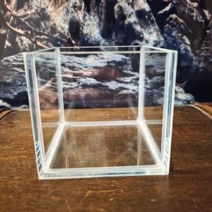 Fotobecken Aquarium 11x11x11cm Glasbecken 1,33 Liter rechteck Fische Garnelen