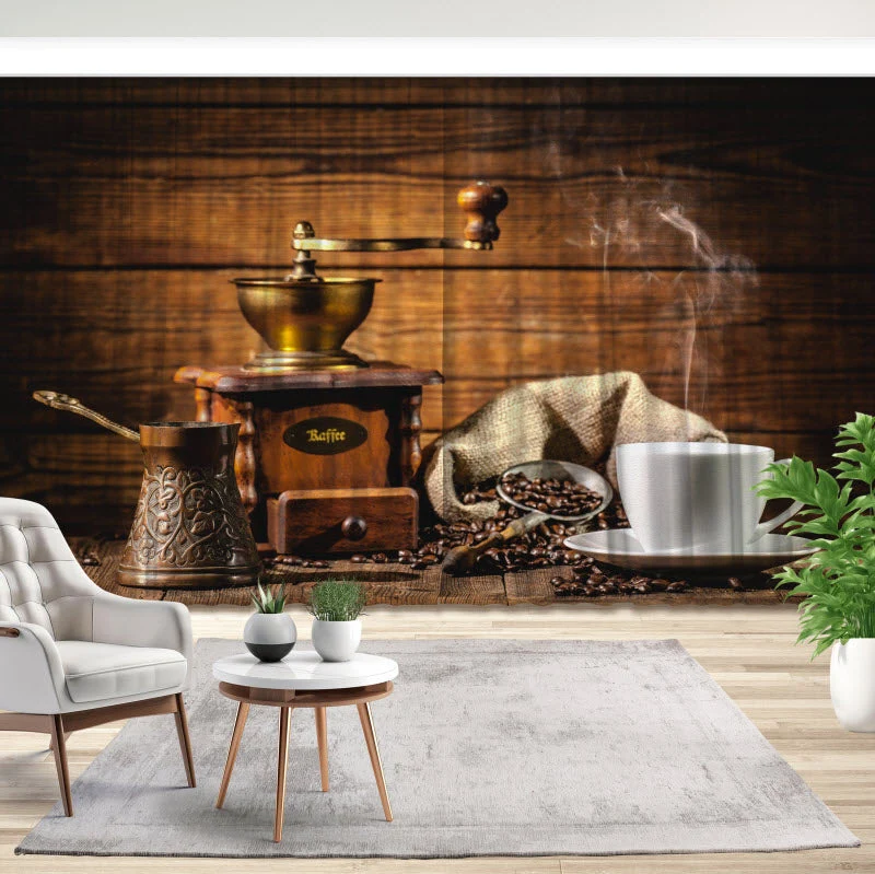 Fotovorhang "Kaffeemühle"