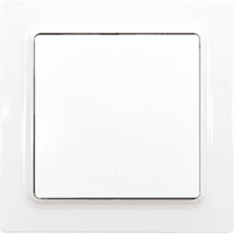 Funktaster reinweiß glänzend 55x55mm bat terie- und leitungslos E-Design55