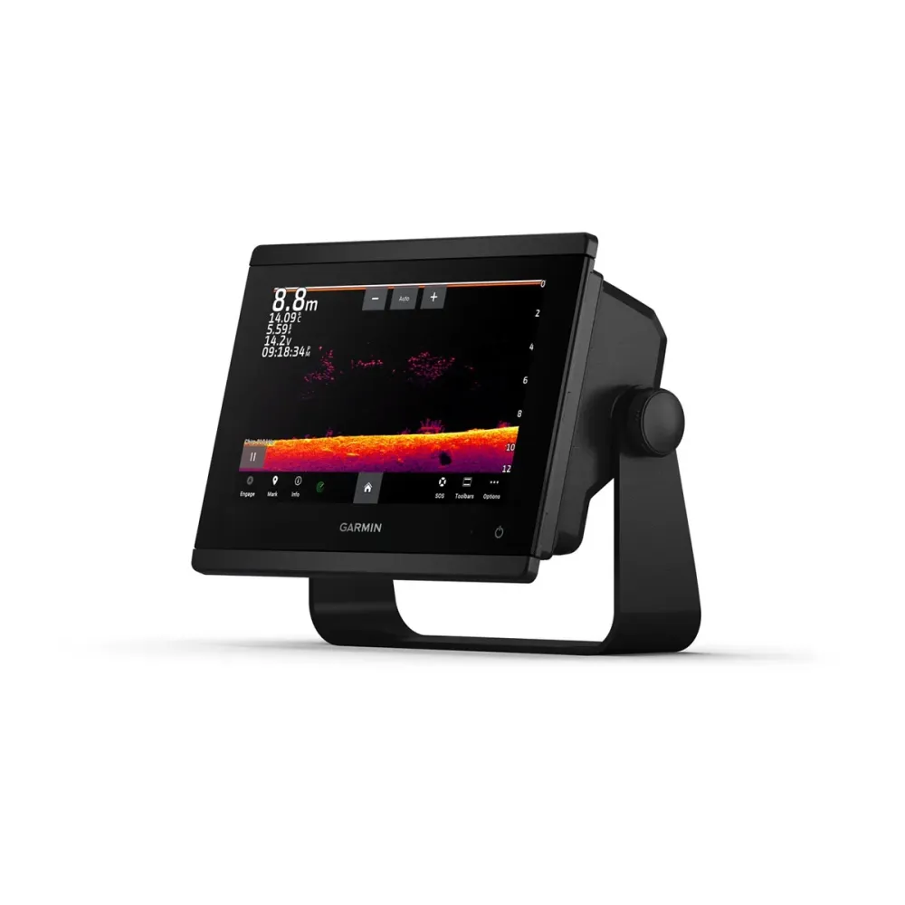 Garmin GPSMAP® 723xsv, SideVü, ClearVü und traditionelles Chirp-Sonar mit globaler Hintergrundkarte