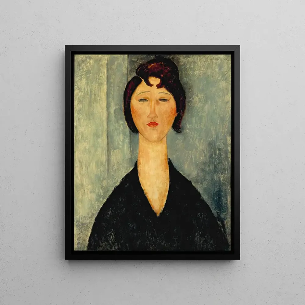 Gemälde Portrait einer jungen Frau - Amedeo Modigliani