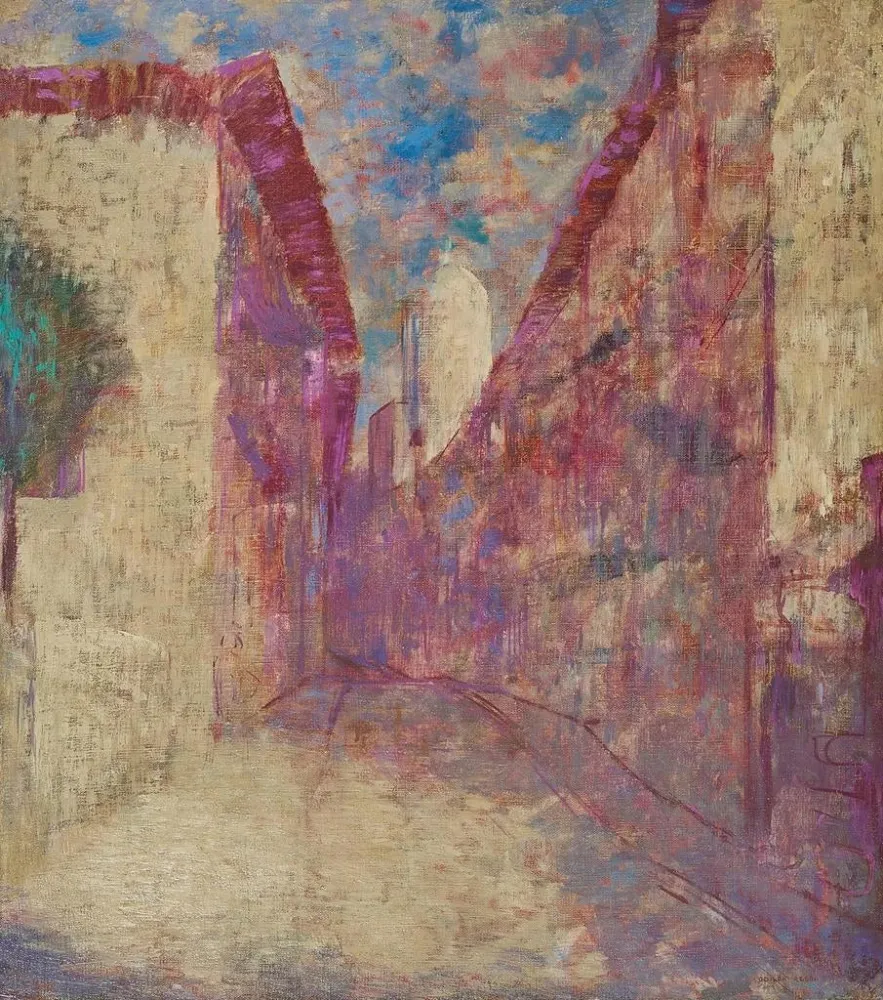 Gemälde Rue Fontarabie - Odilon Redon
