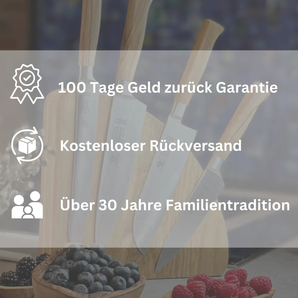 Geschmiedetes Solinger Steakmesser mit Olivenholz - Rostfrei