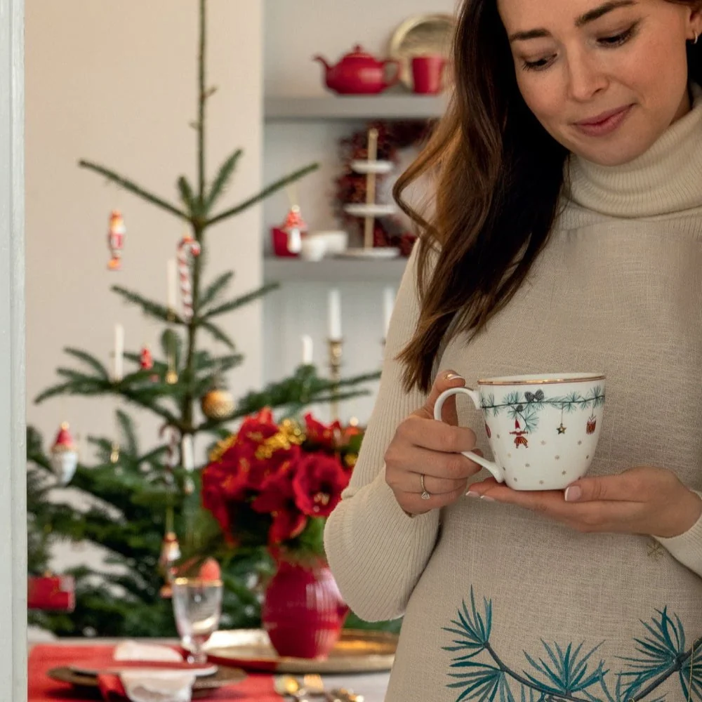 GreenGate - Clarina Stoffserviette mit Stickerei White