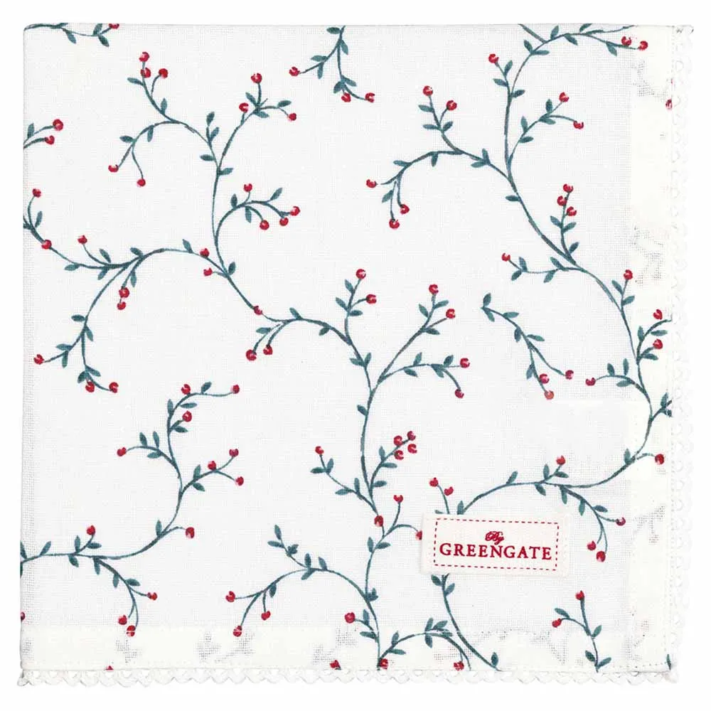 GreenGate - Lucie Stoffserviette mit Spitze white
