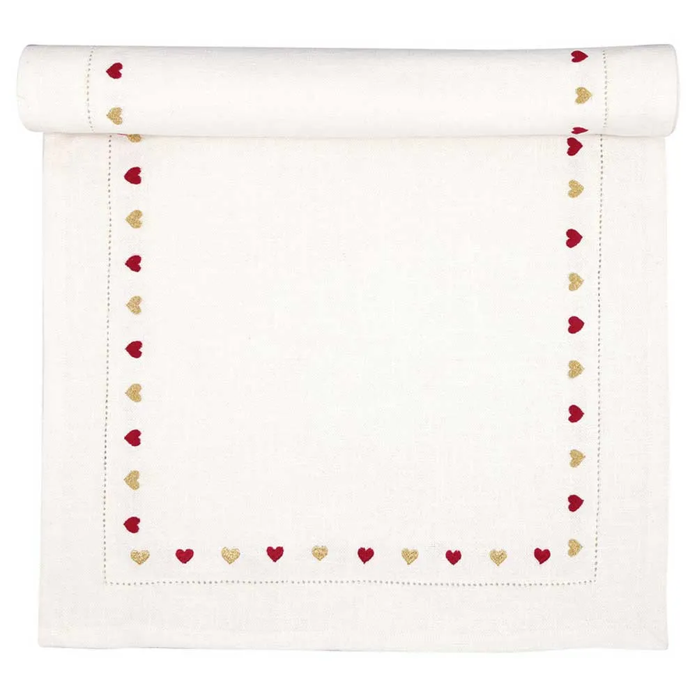 GreenGate - Tischläufer Grace white mit Stickerei