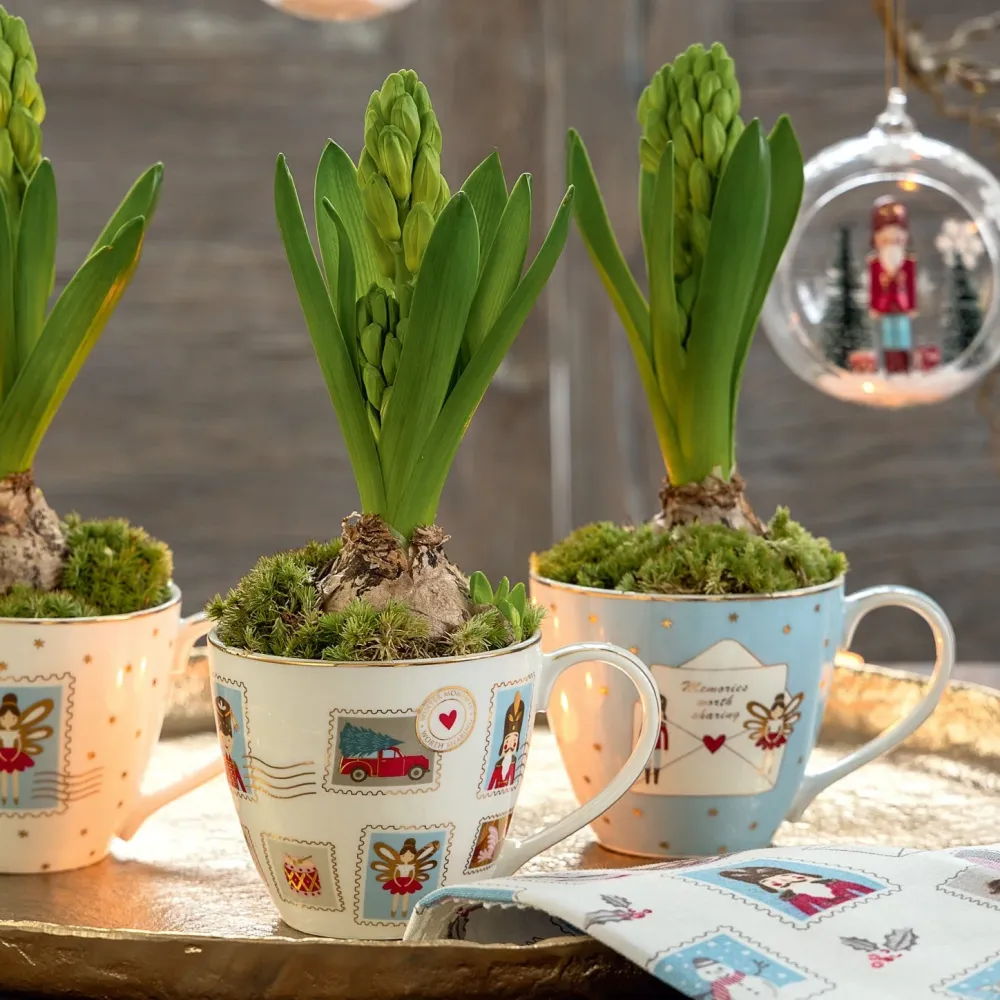 GreenGate - Xmas letter Kerzenhalter mittel White