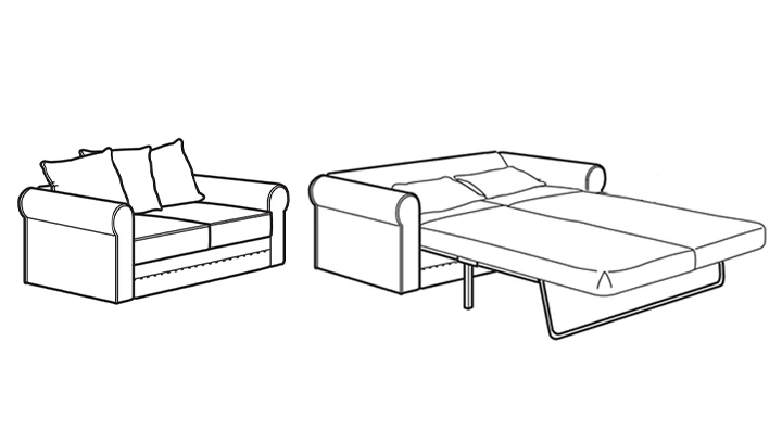 GRÖNLID 2-Sitzer IKEA Schlafsofabzug - Crown Black