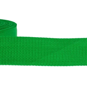 1m Gurtband 4cm breit uni grasgrün