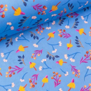 Hamburger Liebe New Cotton Satin Webware Evermore Everything himmelblau-bunt