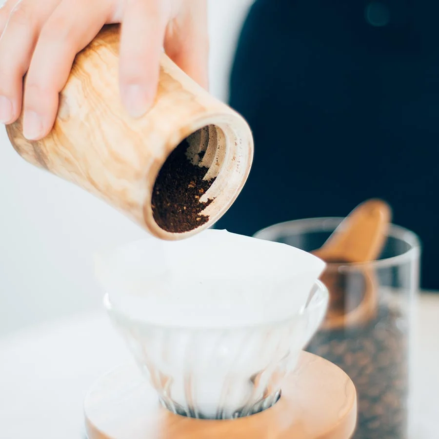 Hario Olivenholz-Handkaffeemühle