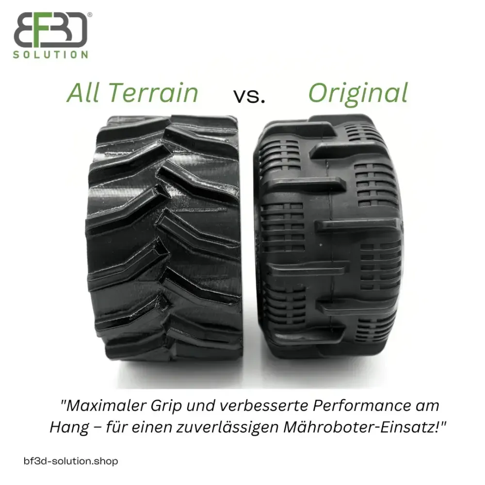 Heckreifen für Mammotion® Luba 2 und mini AWD Gummiprofil All Terrain Plus Reifen
