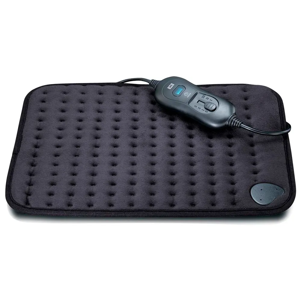 Heizkissen mit drei Heizstufen, Überhitzungsschutz und Abschaltautomatik 40 x 30 cm Schwarz