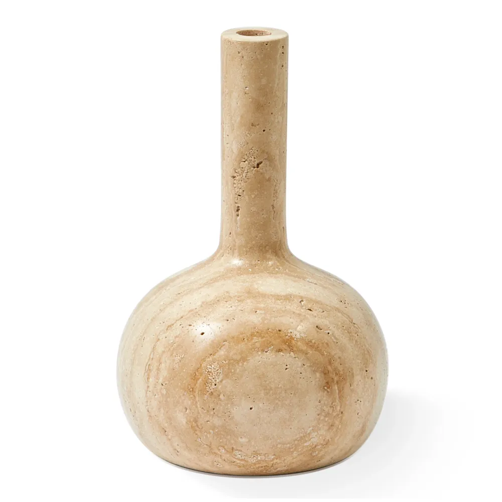 HERITAGE BELL Kerzenständer beige Travertin