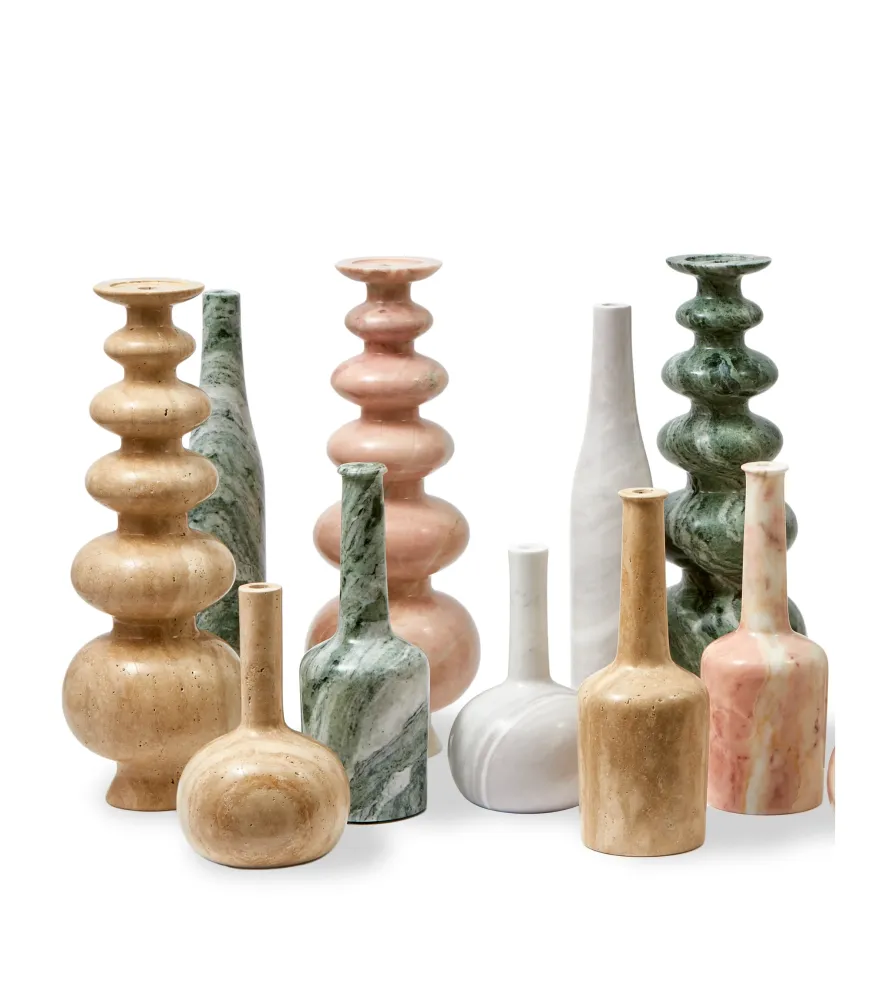 HERITAGE BELL Kerzenständer beige Travertin