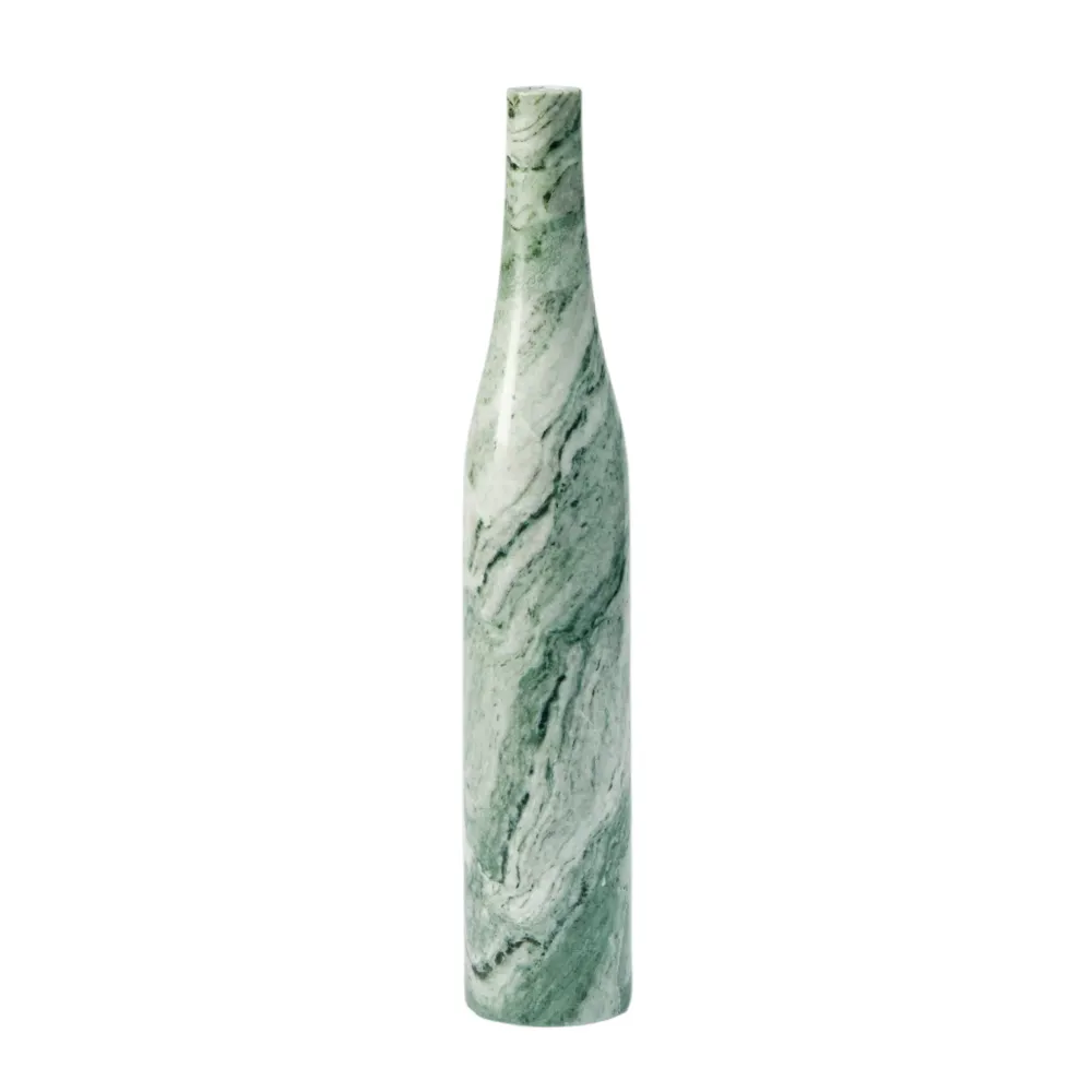 HERITAGE BOTTLE Kerzenständer dunkelgrüner Marmor