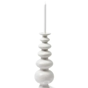 HERITAGE SPHERE Kerzenständer aus weißem Marmor