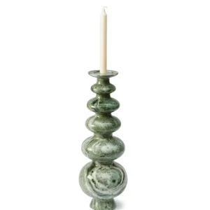 HERITAGE SPHERE Kerzenständer dunkelgrüner Marmor