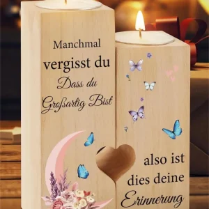 Herzförmiger Kerzenständer für Frauen Geburtstagsgeschenk