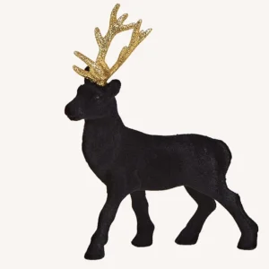 Hirsch mit goldenem Geweih, 21 cm