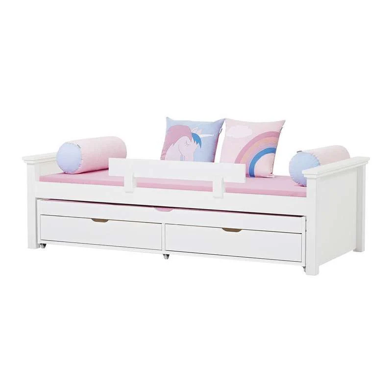 Hoppekids DELUXE - Bettenseite für 90x200 cm. - Flexibler Lattenrost - Weiß