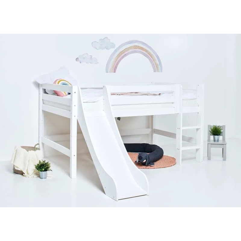 Hoppekids ECO Luxury - Halbhöhe Modul - 120x200 cm. - Weiß