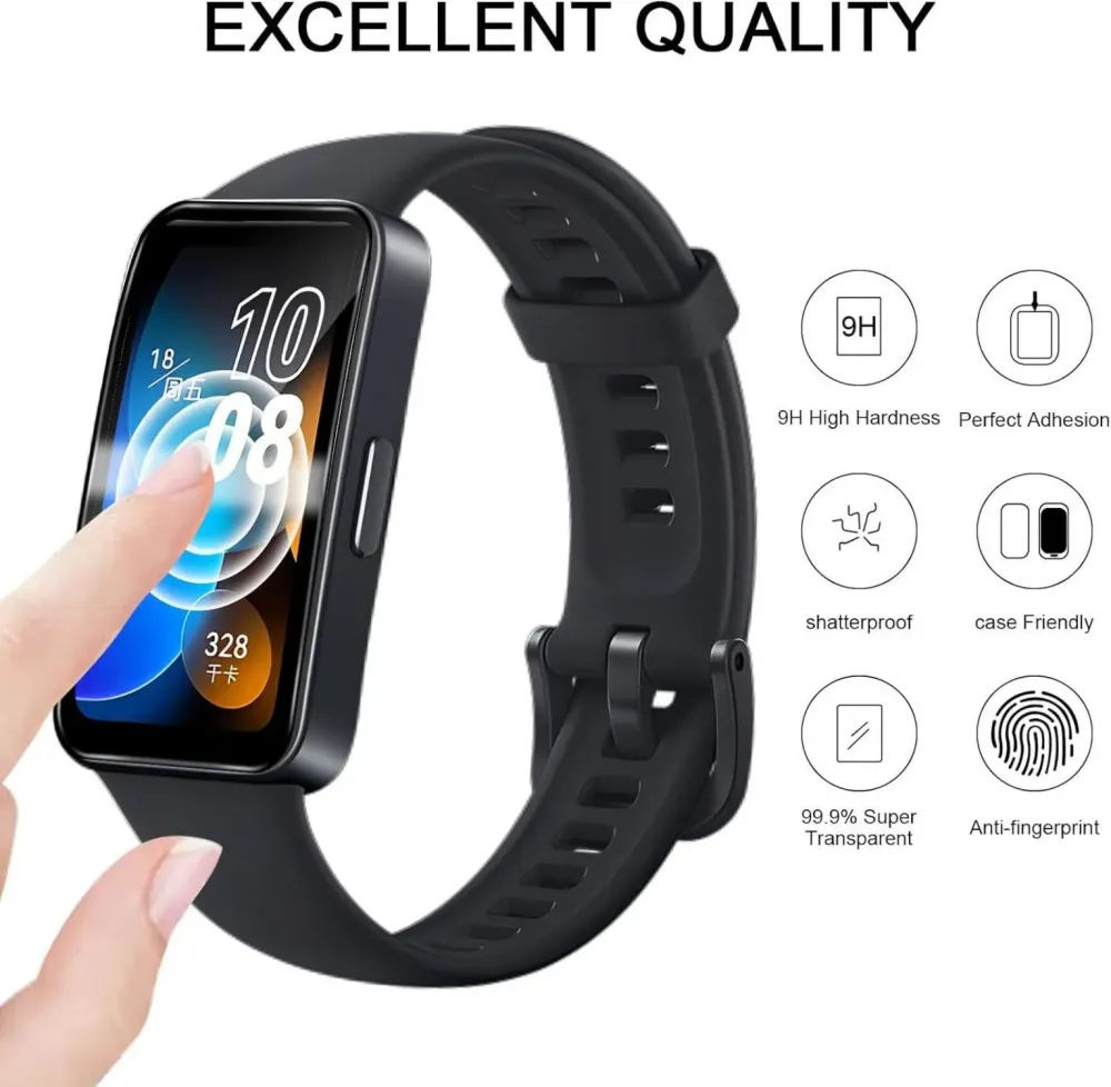 3x Huawei Band 8/9 Schutzfolie 3D Panzerglas