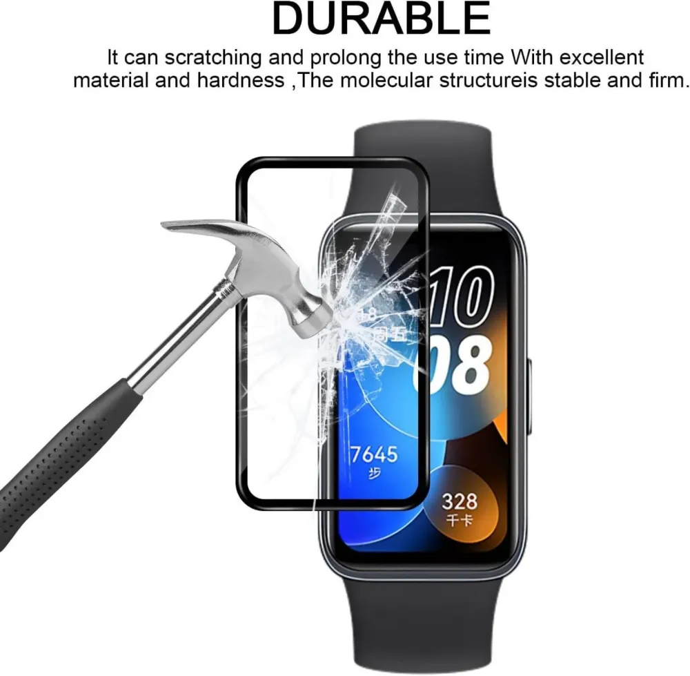 3x Huawei Band 8/9 Schutzfolie 3D Panzerglas