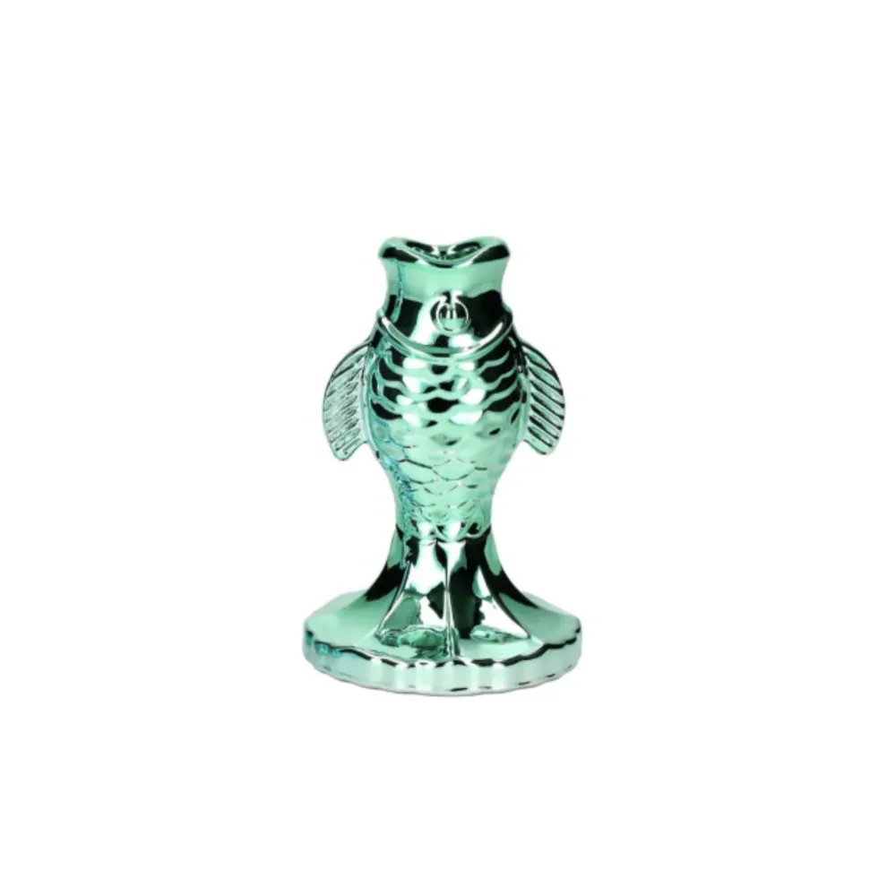 JACQUARD KERZENHALTER Fisch Rainbow Mint