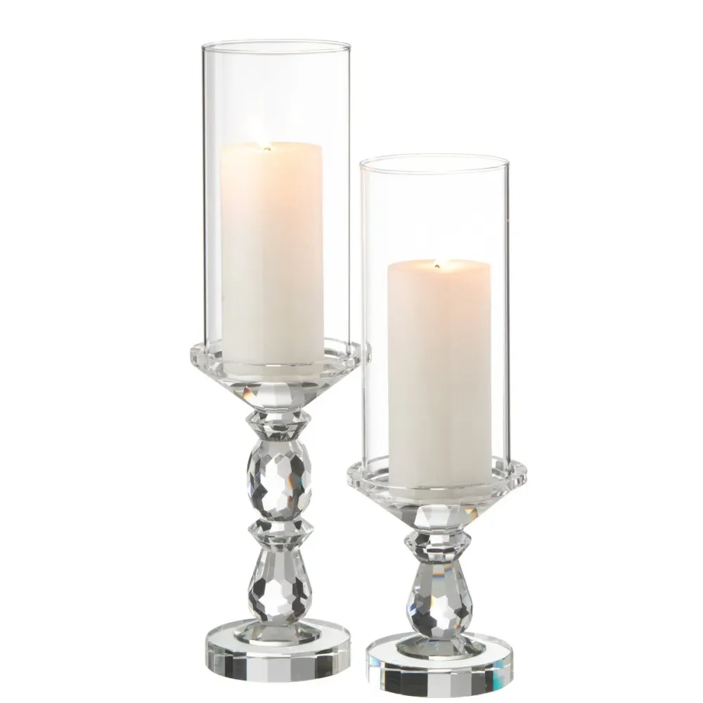 J-Line - Kerzenhalter Marie Crystal Transparent Large