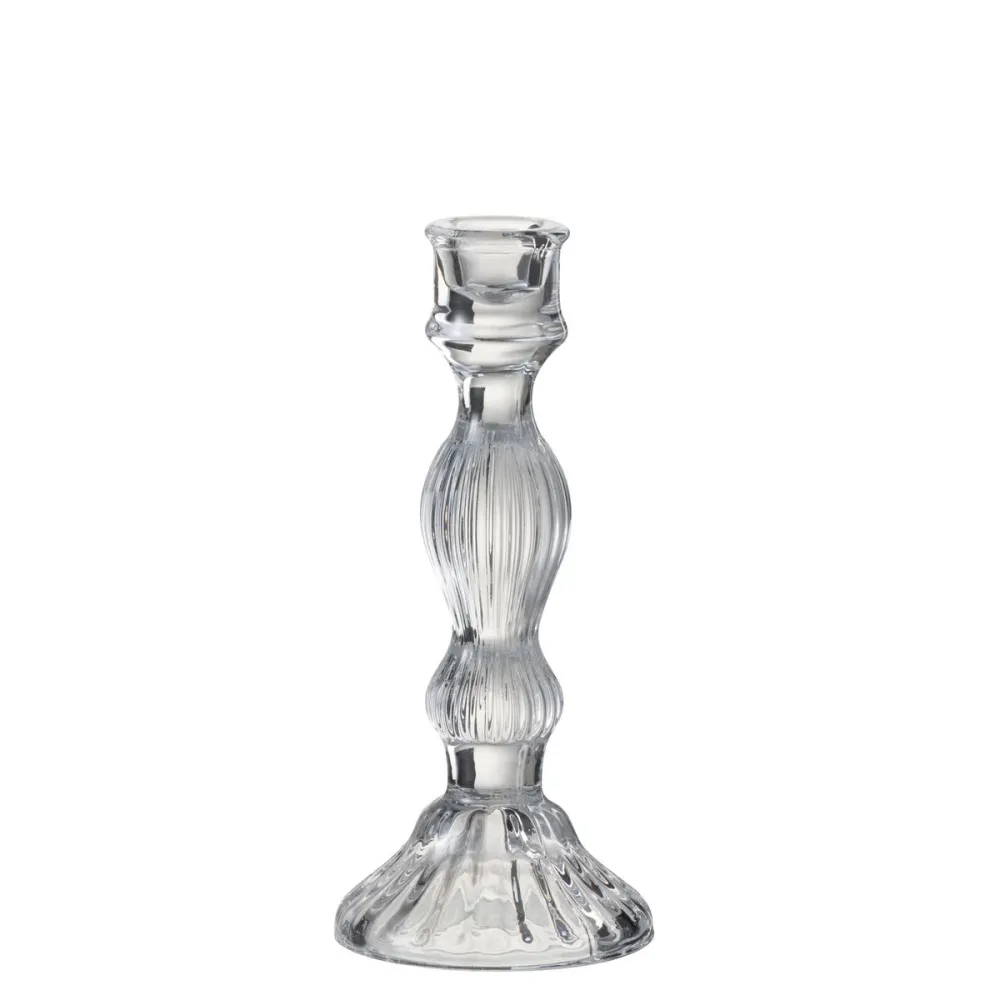 J-Line - Kerzenständer Kugel - Glas - Transparent - Groß