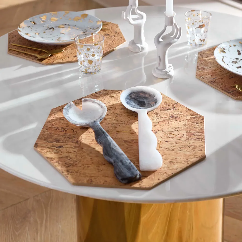Jonathan Adler Salatbesteck Como Ripple | Schwarz & Weiß