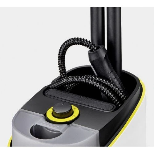 Karcher SC 4 Deluxe Iron Dampfreiniger, 2.250 W, mit EasyFix Bodenreinigungsset und Dampfbügeleisen, weiß/schwarz