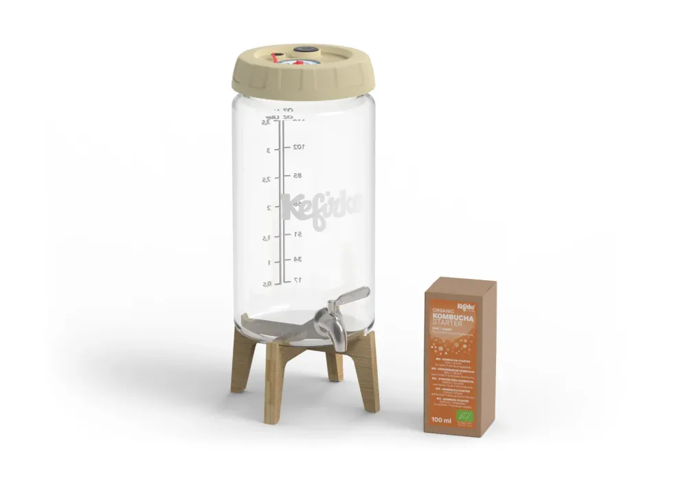 KEFIRKO DIY Kombucha Fermenter STARTER-KIT / BEIGE