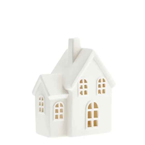 Keramikhaus Byn Nr. 4 - Kerzenhaus, mattweiß