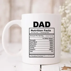 Keramiktasse MOM und DAD | Nutrition Facts